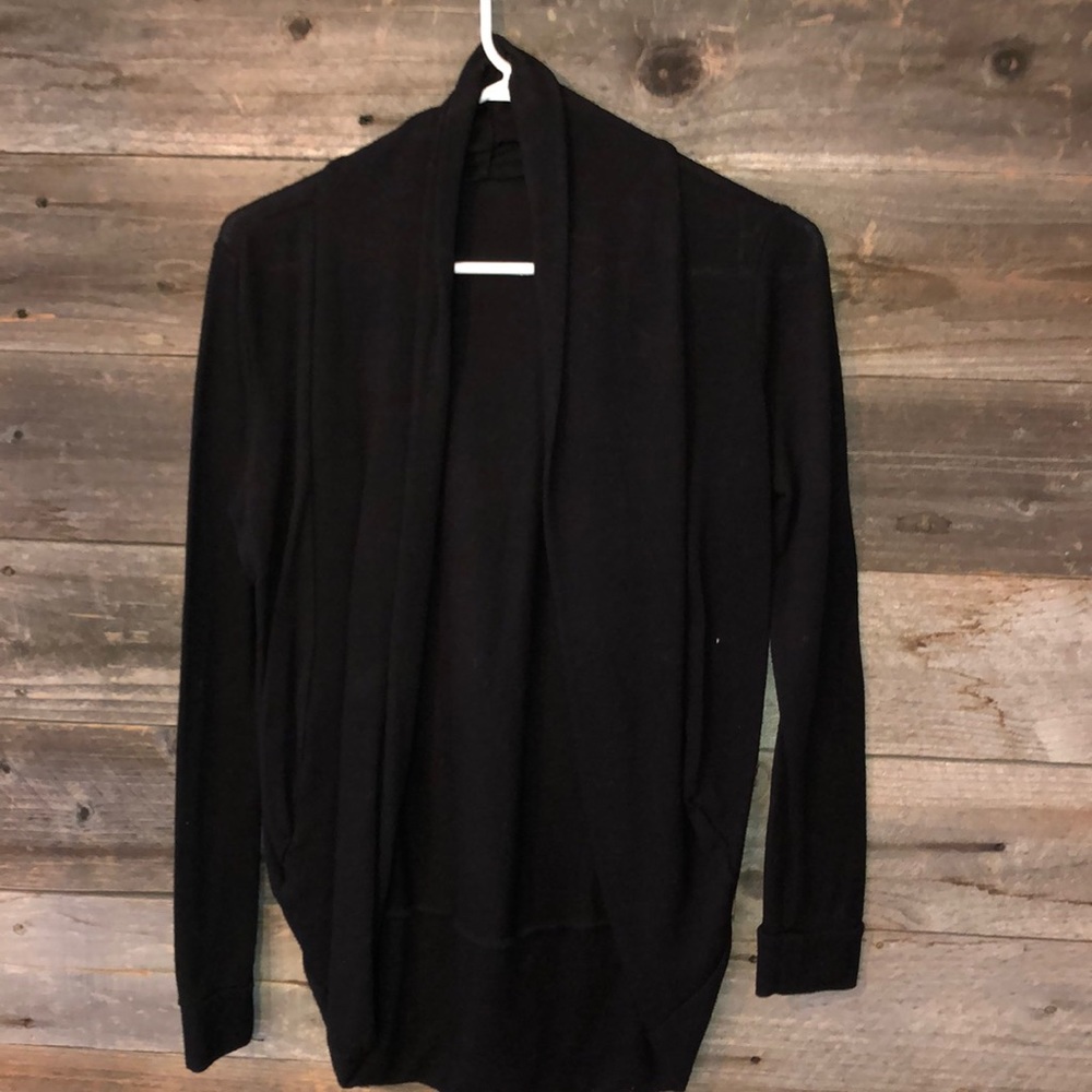 Simple black cardigan